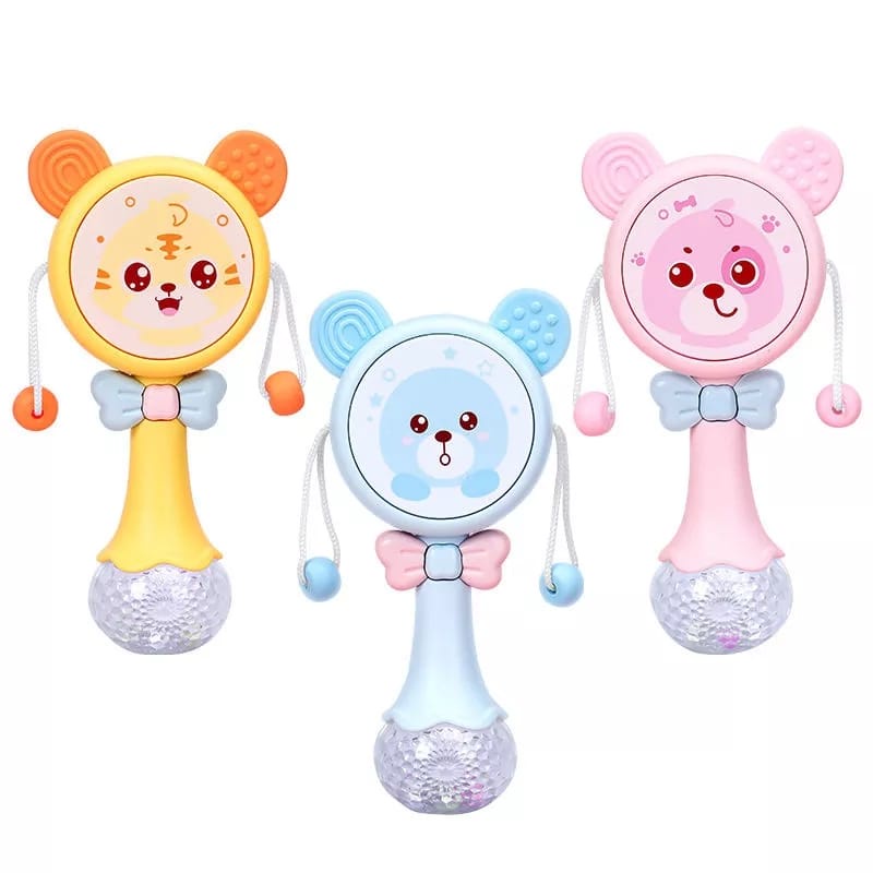 GP Mainan Anak Tongkat Genggam Rattle Musik Stick Drum + LED