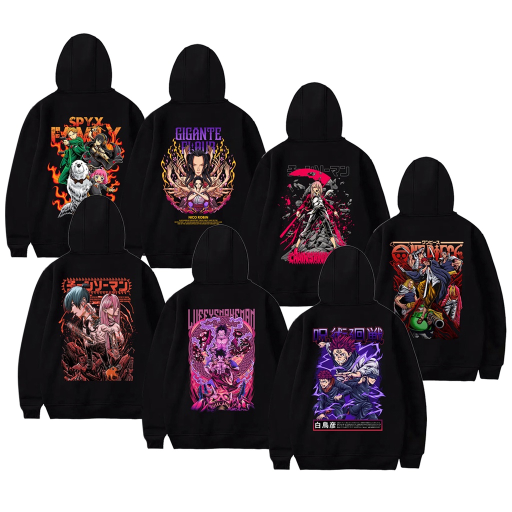 HOODIE Gigante Flour Hoodie SPYxFamily Hoode One Piece Luffy Snakeman Hoodie Chainsaw Man Hoodie Itadori Yuji Jujutsu Kaisen Hoodie Anime Manga