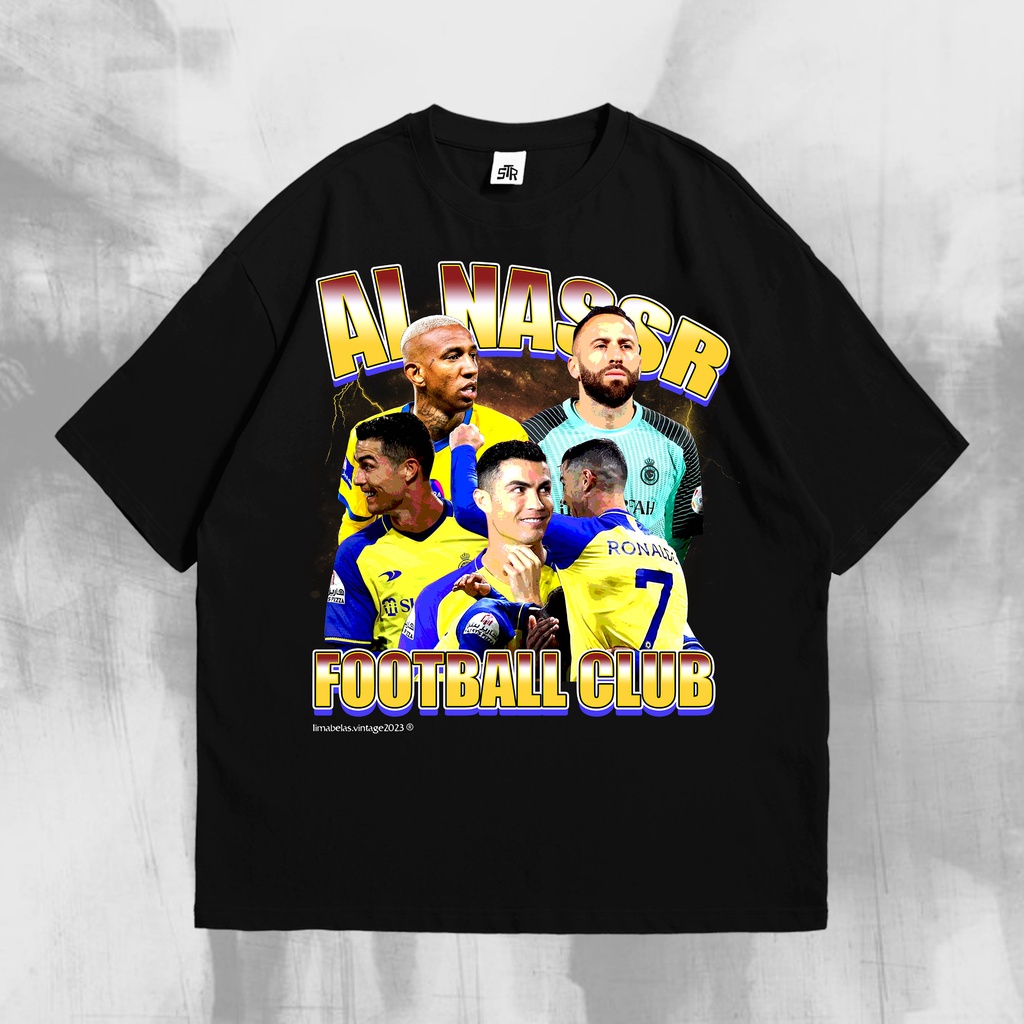 T-SHIRT AL-NASSR / T-SHIRT RONALDO / T-SHIRT VINTAGE / KAOS VINTAGE / KAOS BOOTLEG