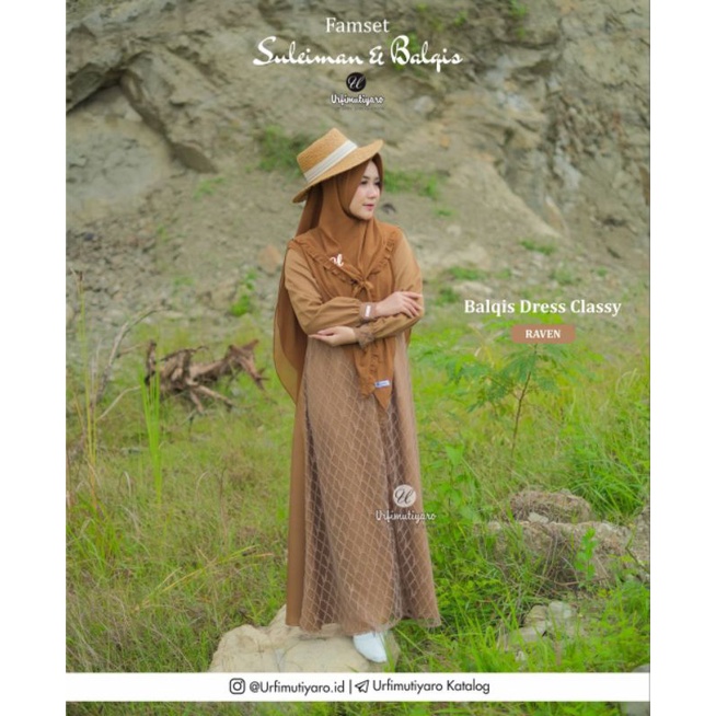 (READY STOK) BALQIS CLASSY DRESS BY URFIMUTIYARO