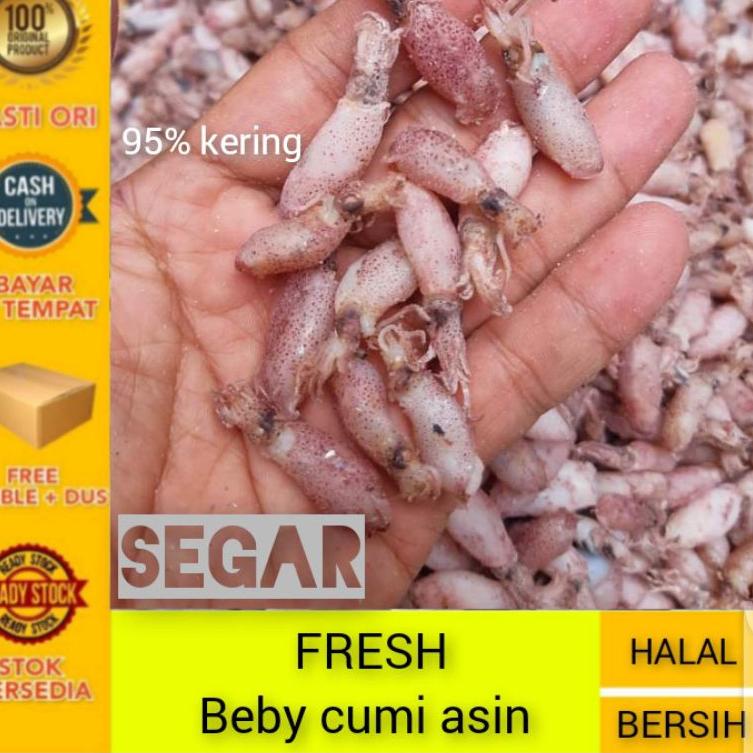 

✾ Cumi beby 0,5cm - 2cm / Baby cumi asin 1kg/ Bahan sambal cumi ♂