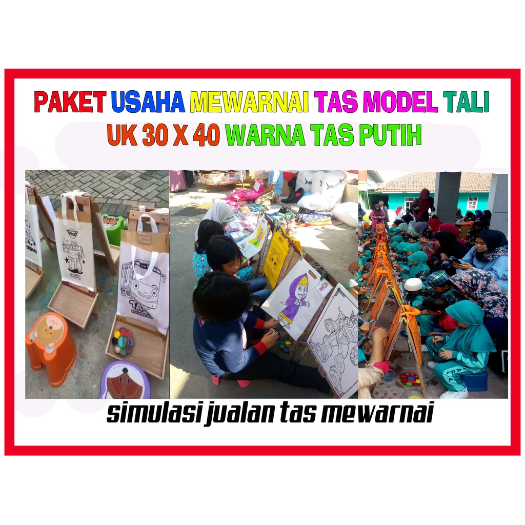 

Paket usaha mewarnai tas model tali paling lengkap dan hemat
