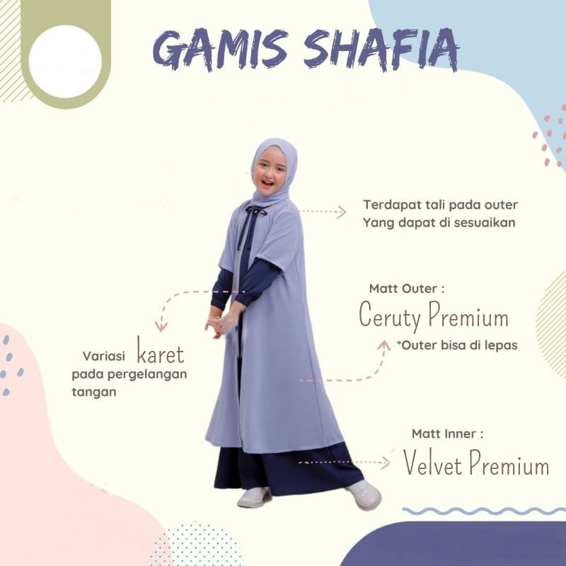 GAMIS ANAK ELISE GAMIS LEBARAN KONDANGAN DAN DAILY GAMIS VELVET GAMIS CERUTY ANAK