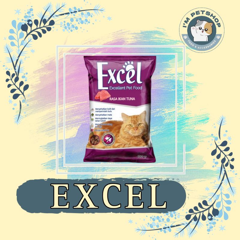 EXCEL RASA IKAN TUNA - MAKANAN KUCING EXCEL - EXCEL MAKANAN KUCING 500 gram