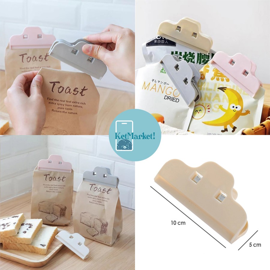 PORTABLE PLASTIC CLAMP Klip Penjepit Seal Segel Kemasan Snack Makanan