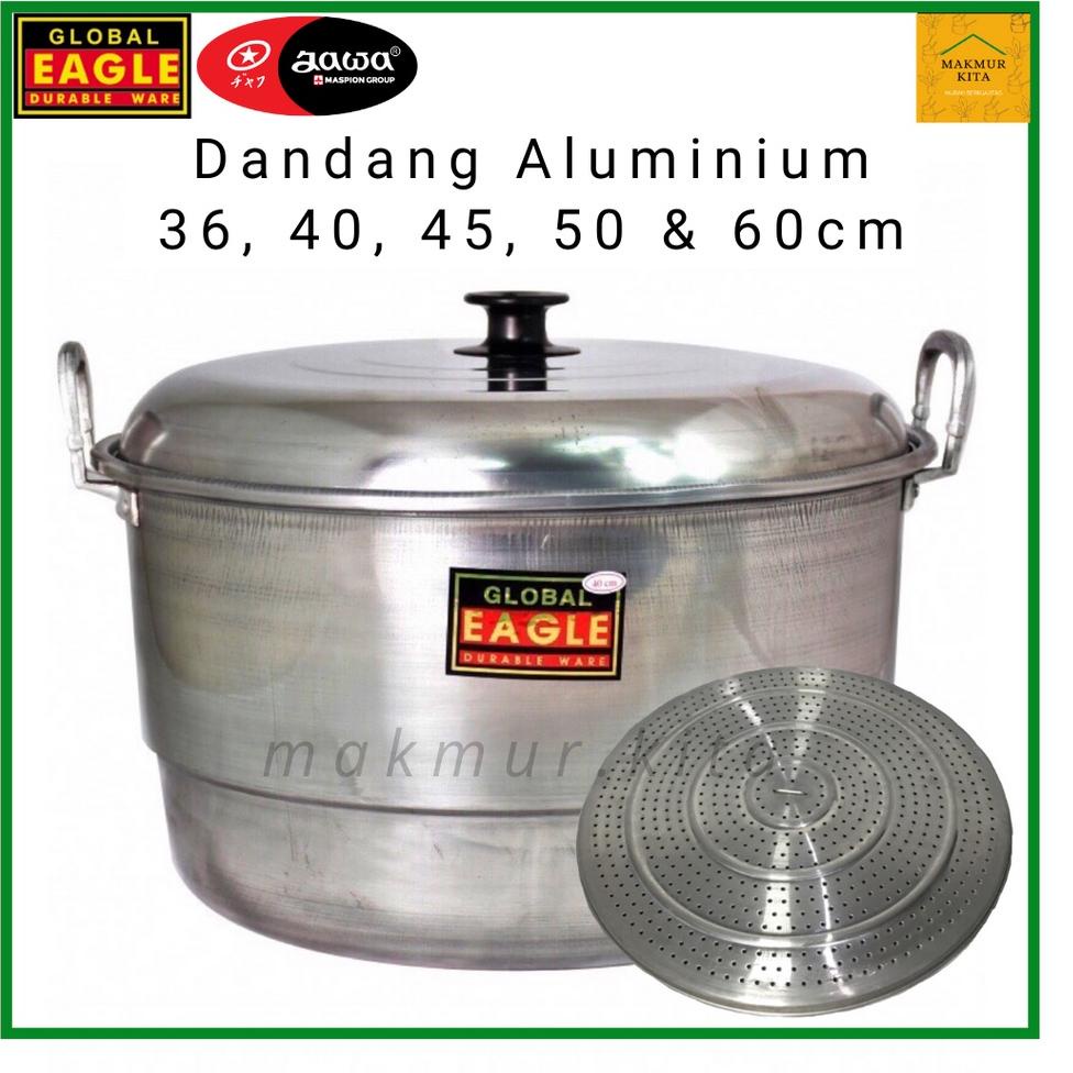 HARGA SPESIAL Panci Dandang Kukus 36 40 45 50 55 60 CM Aluminium Global Eagle / Panci Kukus Besar Ma