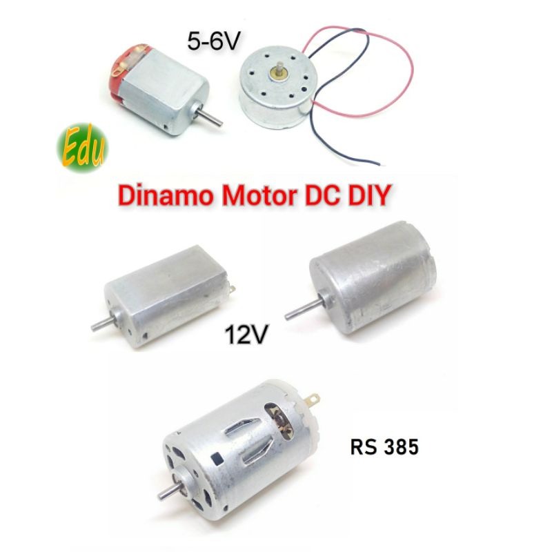 Dinamo Motor DC Mini 3V 5V 12V DIY Aplikasi Mainan RC Arduino Kipas Angin Bor Mini Drill