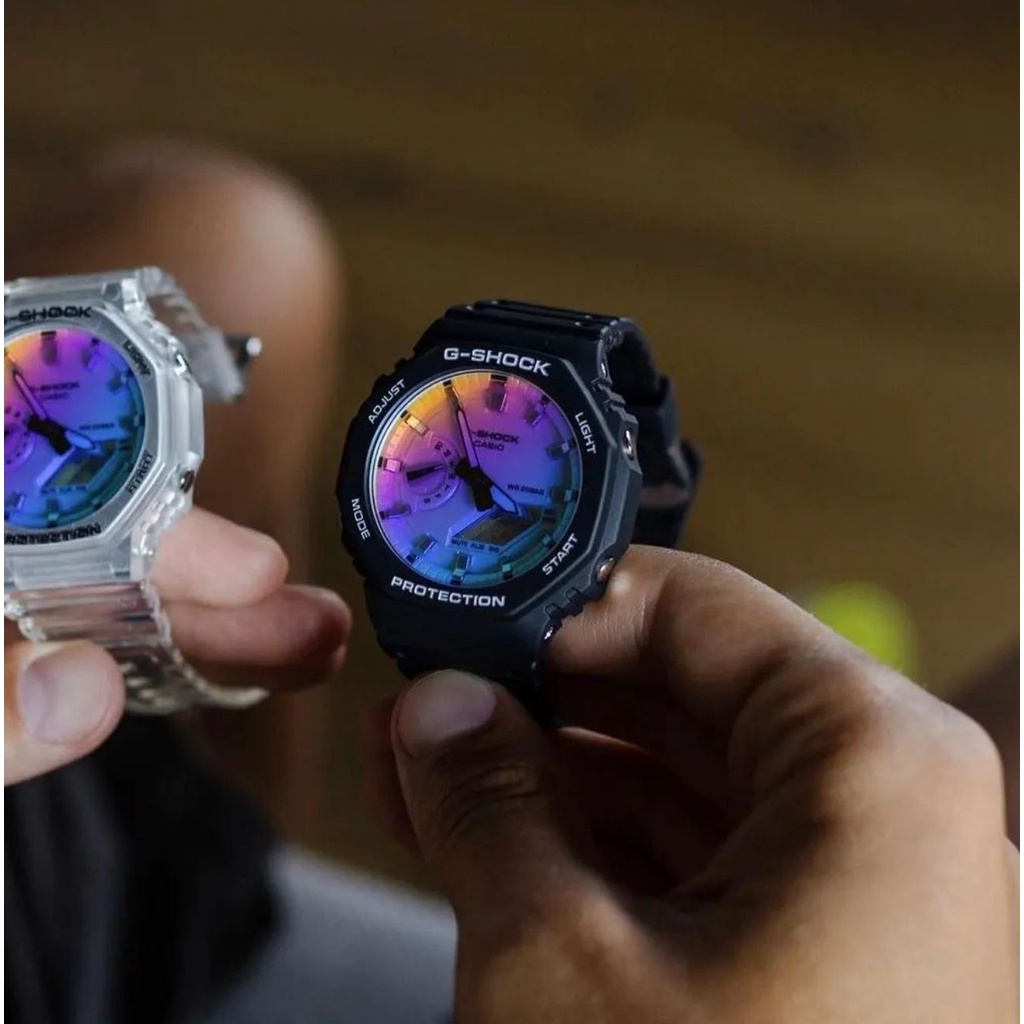 Jam Tangan Pria G-Shock Special Color Shades of Rainbow GA-2100SR-1A