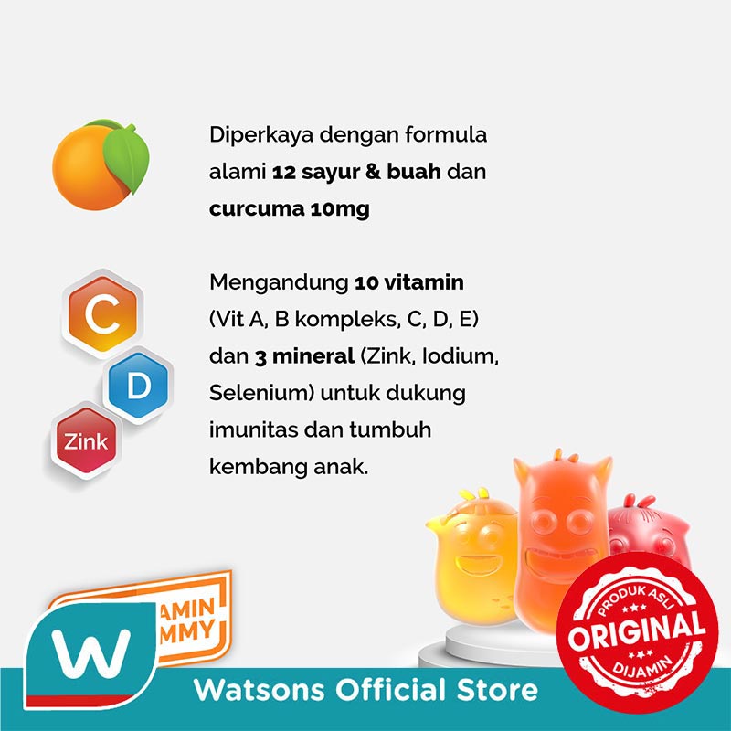 Youvit Gummy Vitamin Strawberry Jeruk Nanas 7s