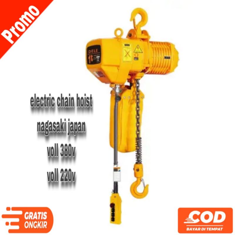 ELECTRIC CHAIN HOIST 1 TON 6 METER NAGASAKI JAPAN