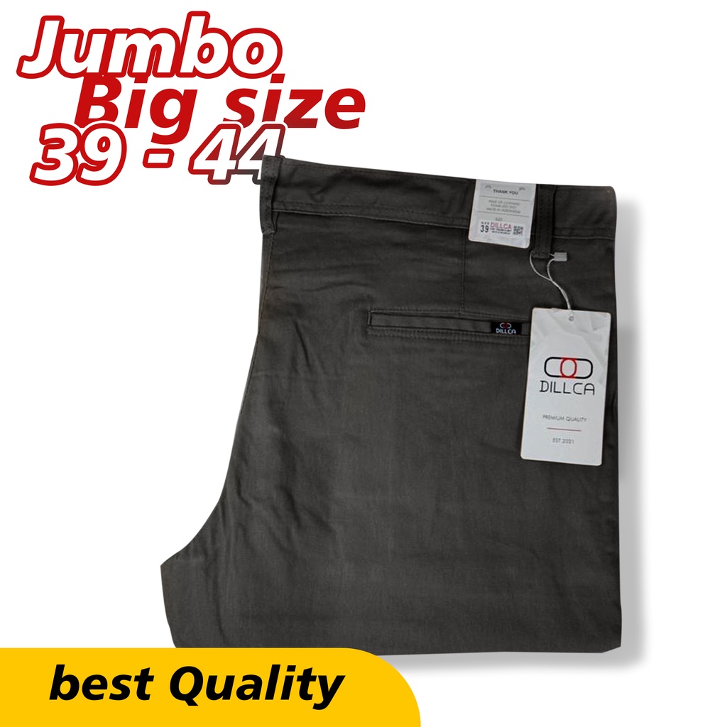 DILLCA - BIG SIZE CHINOS PANJANG JUMBO CHINOS STREET  PREMIUM FULL PEPING HALUS MELAR PREMIUM DISTRO