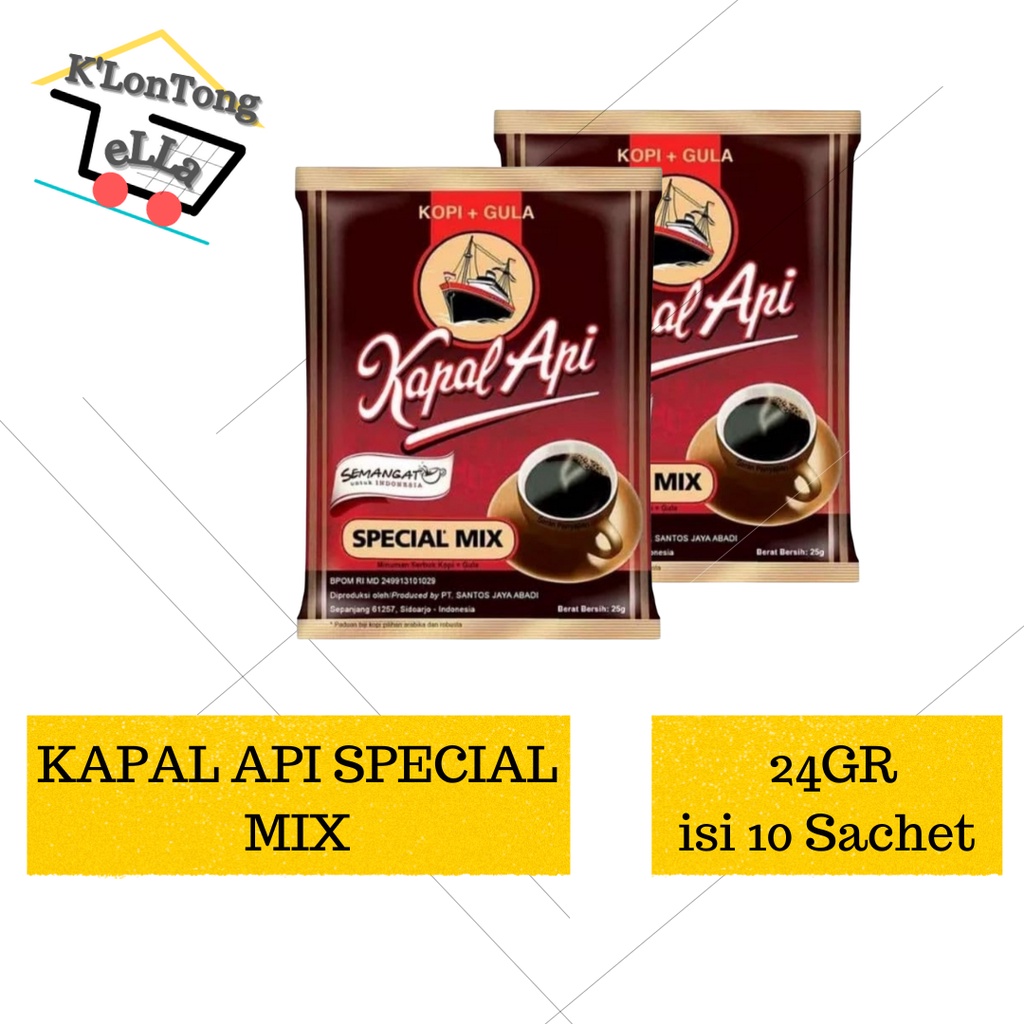 

1 Renceng Kopi Kapal Api Mix 10 Sachet