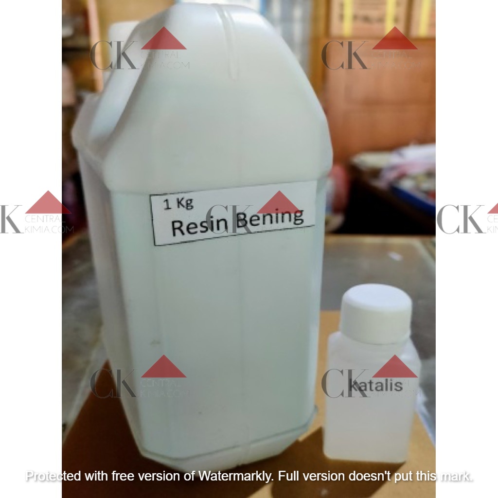 Paket - Resin Bening dan katalis / hardener / pengeras