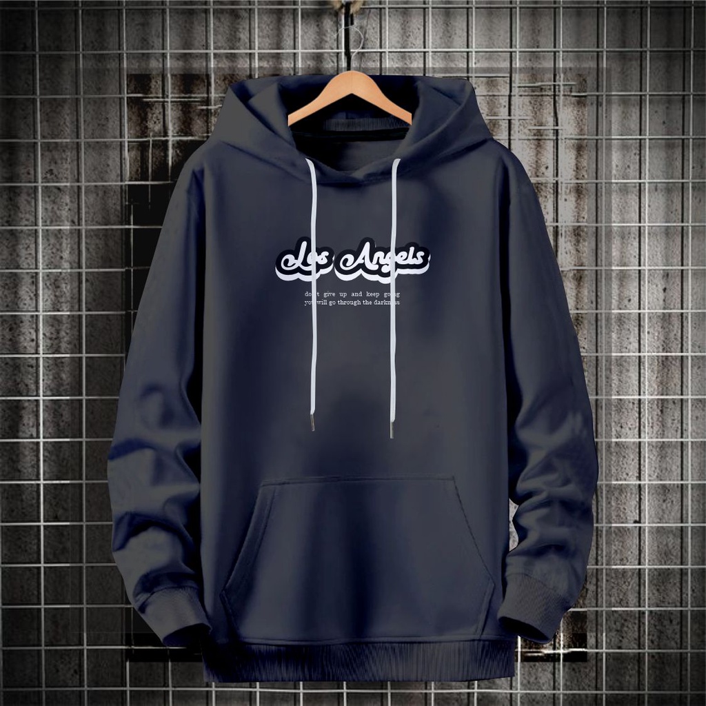 Sweater hoodie LOS ANGLES pria wanita terbaru / hoodie kekinian kwalitas terbaik