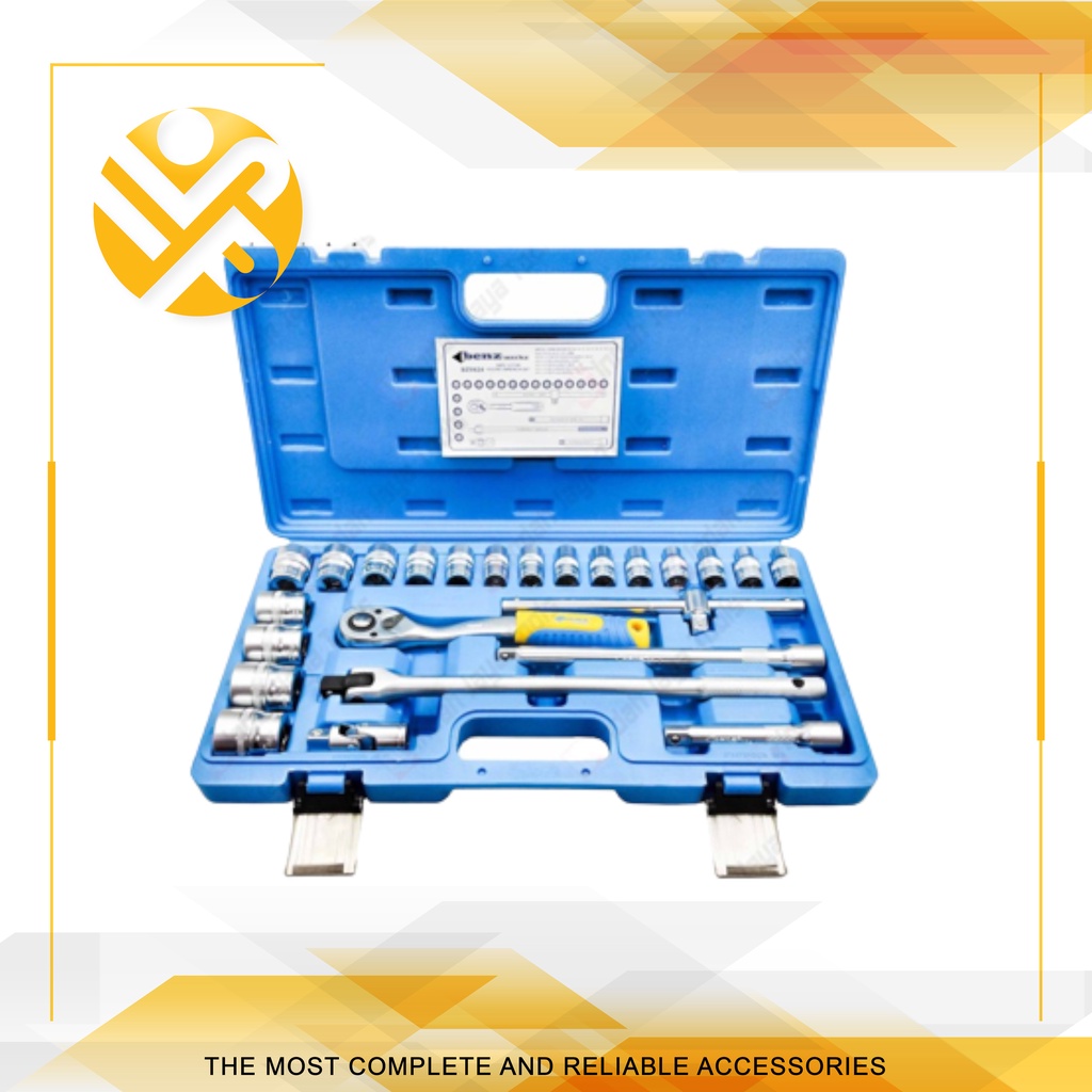 Kunci Sok Set 24 Pcs 1/2'' Inch Mata Sok Set / Socket Wrench