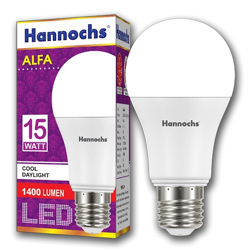 Lampu Led Hannochs Alfa 15 Watt Cahaya Putih