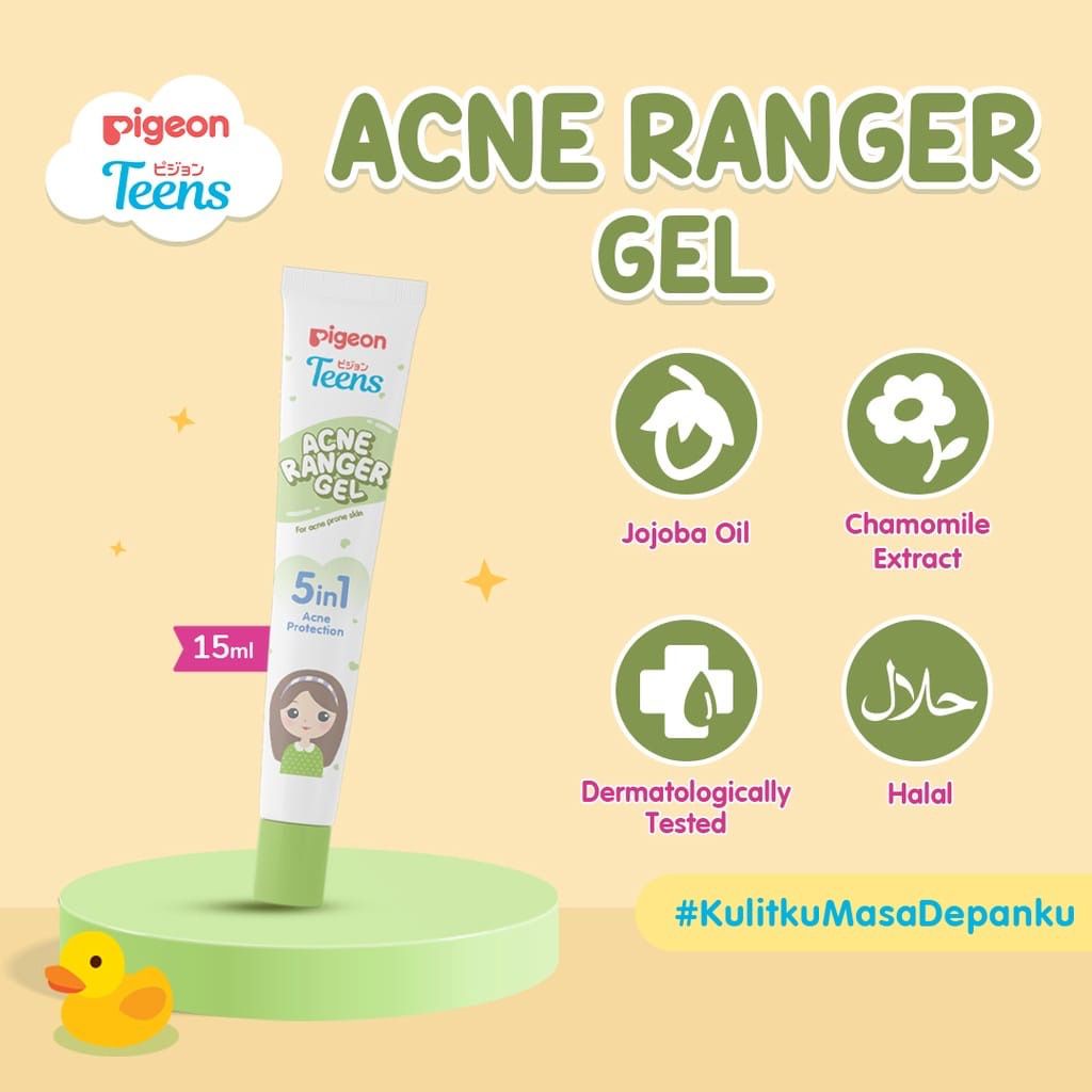 Pigeon Teens ACNE SERIES Facial Wash Acne Ranger Gel | Toner | Moisturizer Sunscreen SPF35/PA+++ Perawatan Jerawat