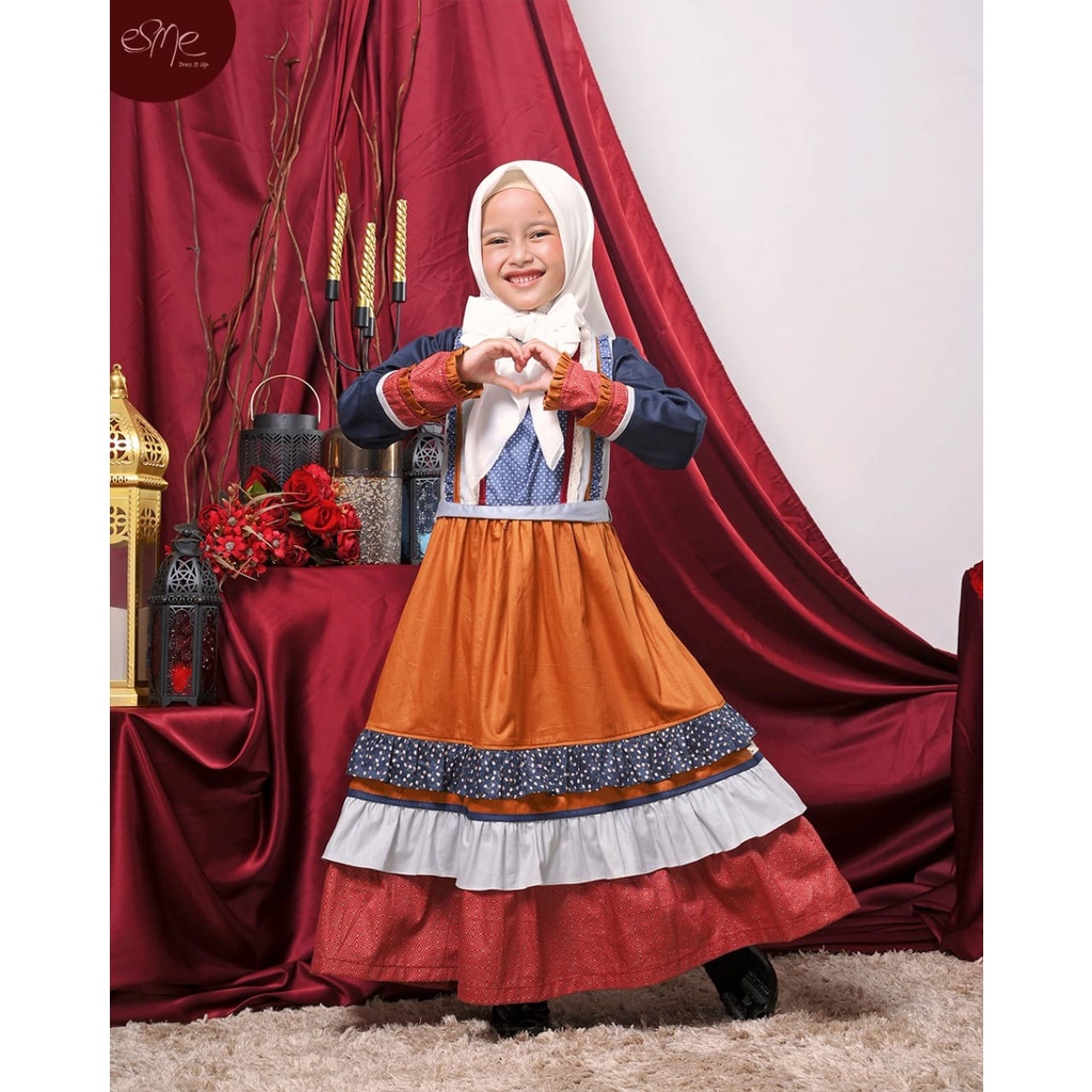 Esme Fashion Gamis Anak Allegra / Sarimbit Esme / Gamis Anak Kekinian