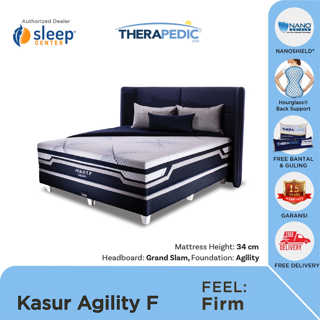 SC THERAPEDIC Kasur Springbed Agility F (Fullset)