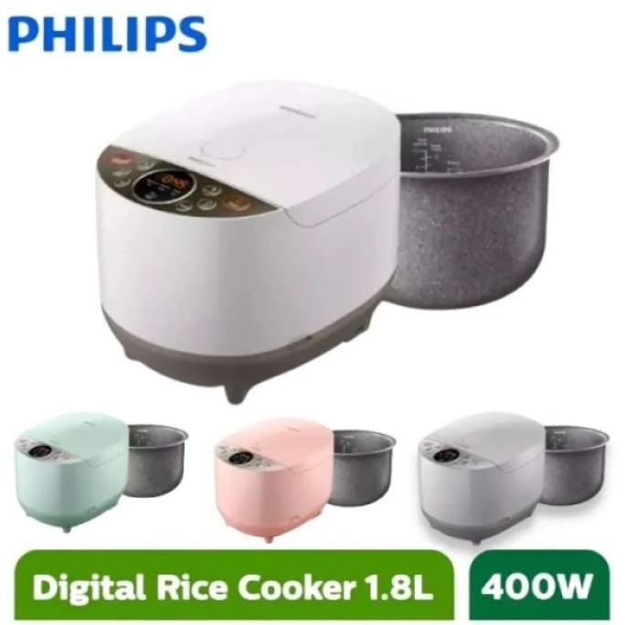 Silver Philips Digital Rice Cooker Magic Com Jar Hd4515 Hd-4515 Resmi Storayulta