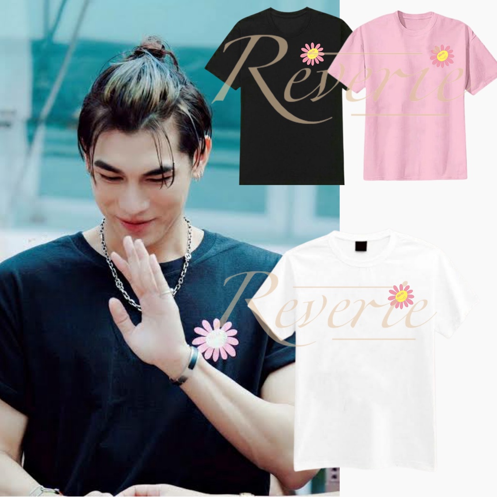 TSHIRT KAOS NAN NA LOGO MEW SUPPASIT FLOWER SUNFLOWER RAIKANTOPENI NANNA BAJU FANS MEWLIONS THAILAND