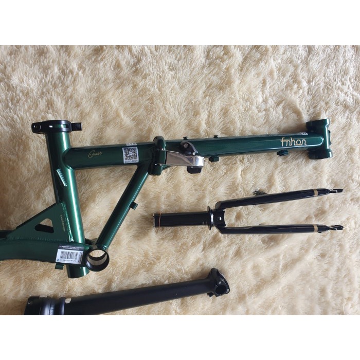 Frame set fnhon Gust Hijau 20 inch V brake