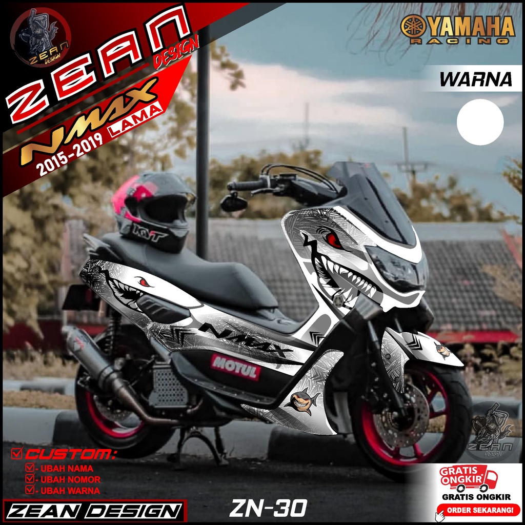 Decal Sticker Yamaha Nmax 155 Old Fullbody - Dekal Stiker Maxi NMAX Lama Tahun 2015 2016 2017 2018 2