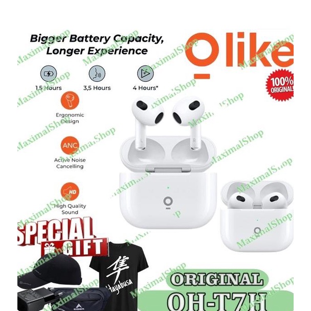 Olike OH-T7H Earphone True Wireless Hero T7 Pro Headset Bluetooth TWS