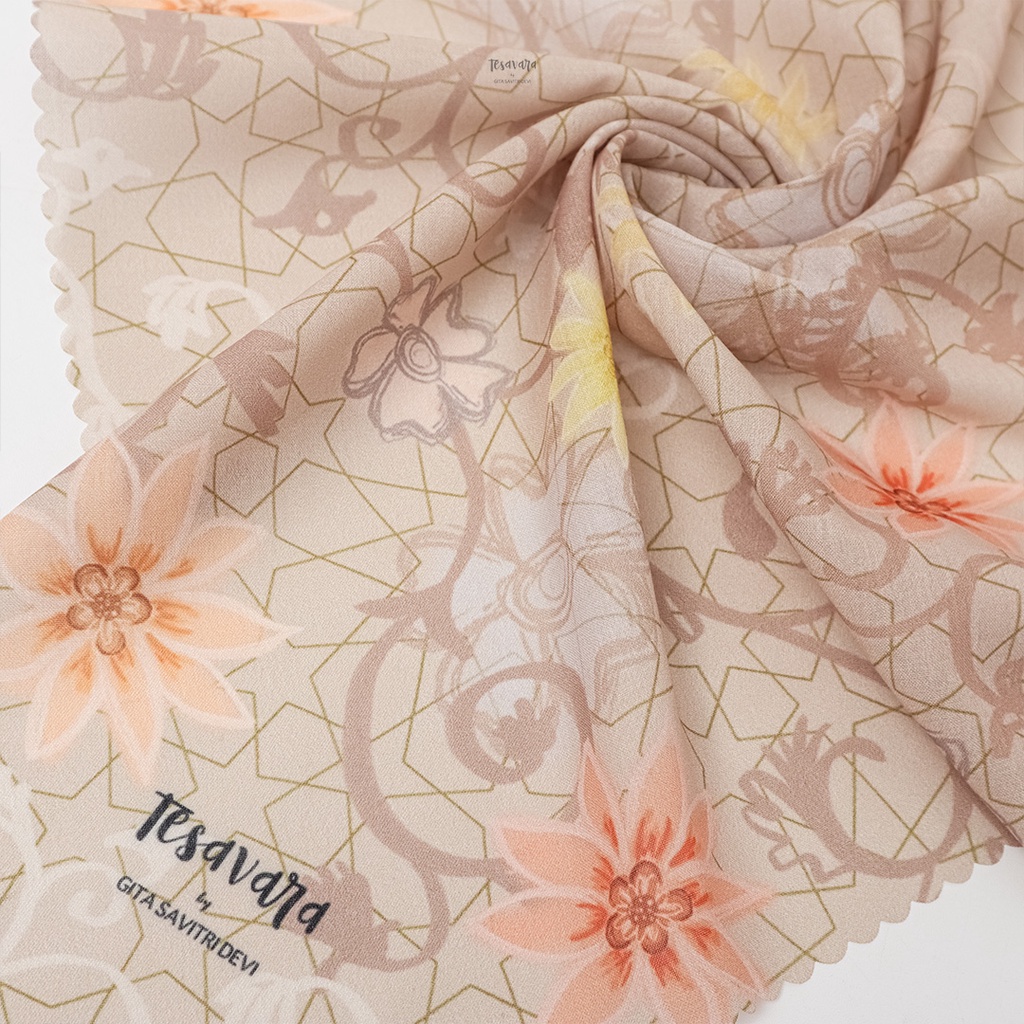 Tesavara | Micasa Signature Scarf | Jilbab Segiempat Motif Printed