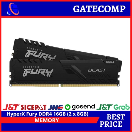 Kingston Memory RAM KF32C16FBBK2/16 HyperX Fury DDR4 16GB (2 x 8GB)