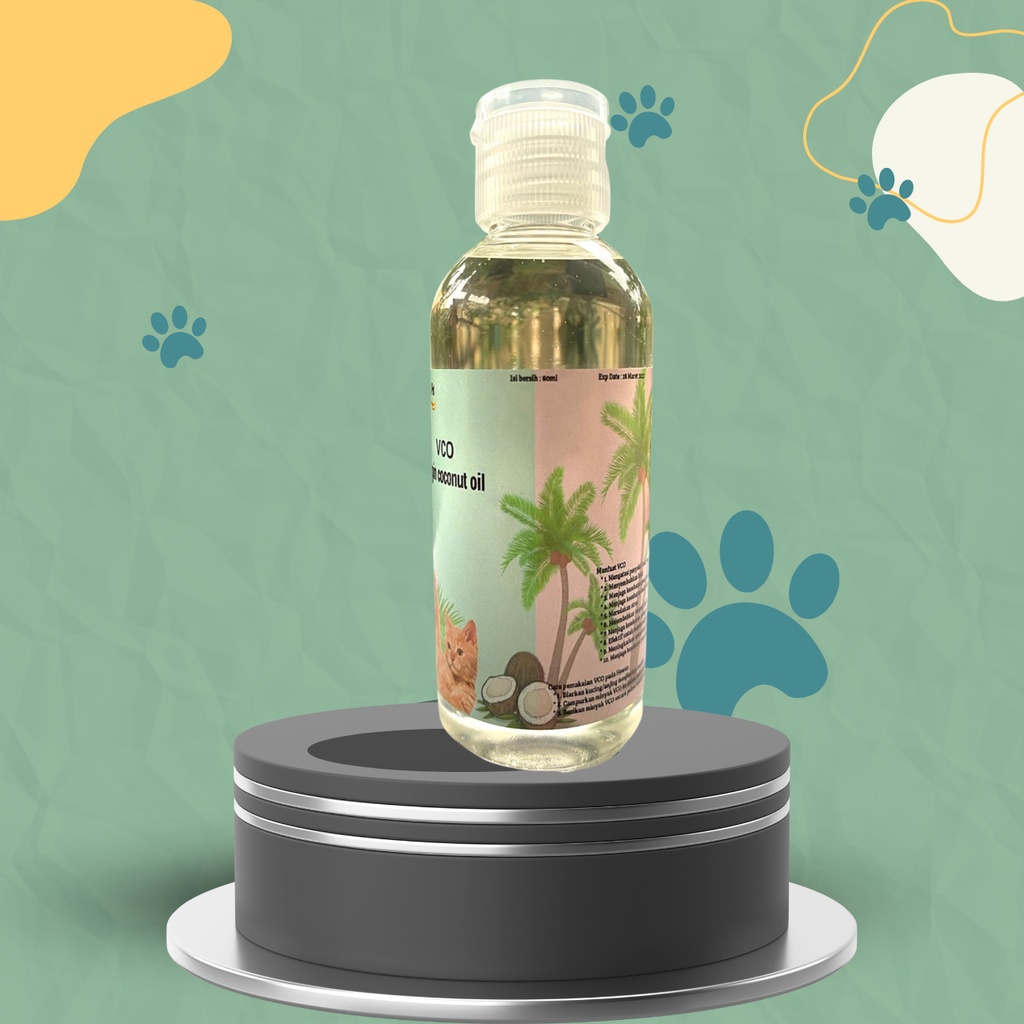 60ml - 250ml - VCO (VIRGIN COCONUT OIL) / MINYAK KELAPA / KESEHATAN ANJING / SUPPLEMENT ANJING