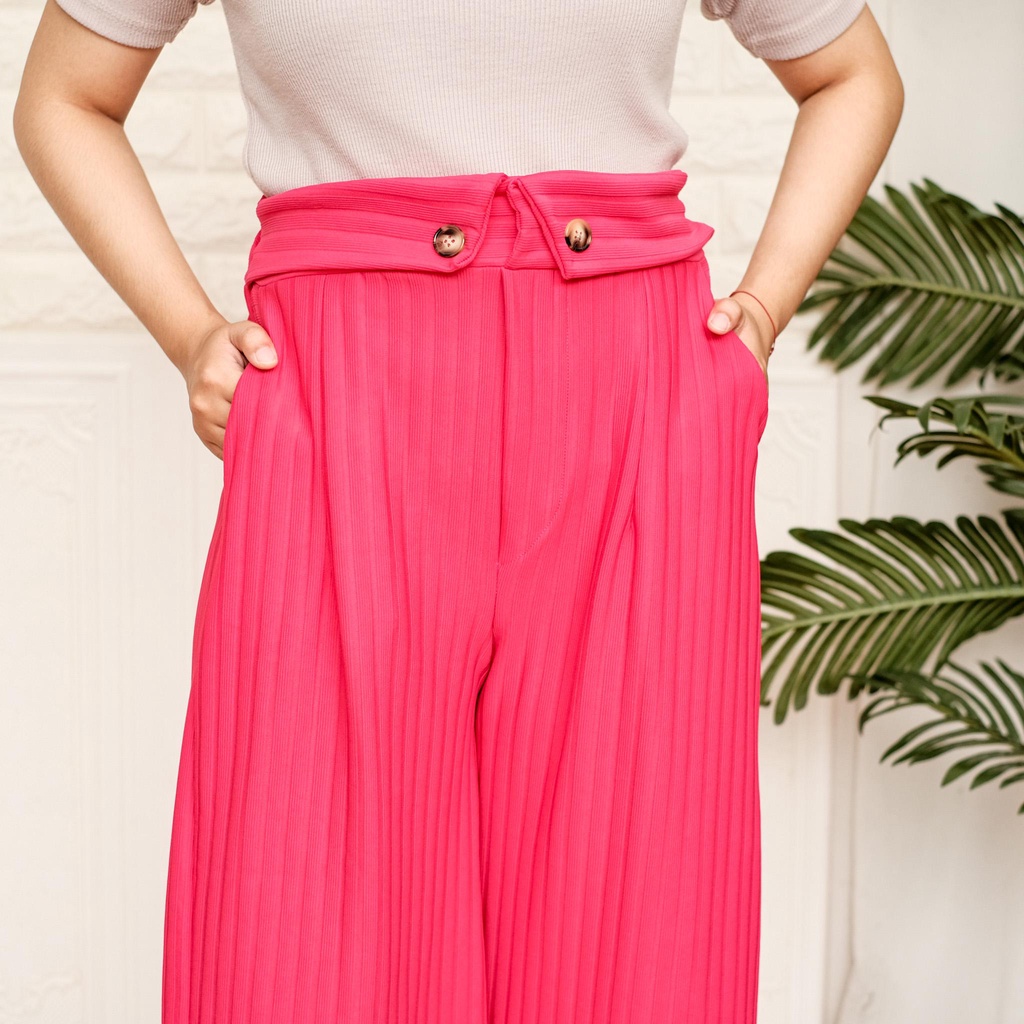 ZASKIYA - Celana Kulot Peony Kulot Pants Wanita Premium