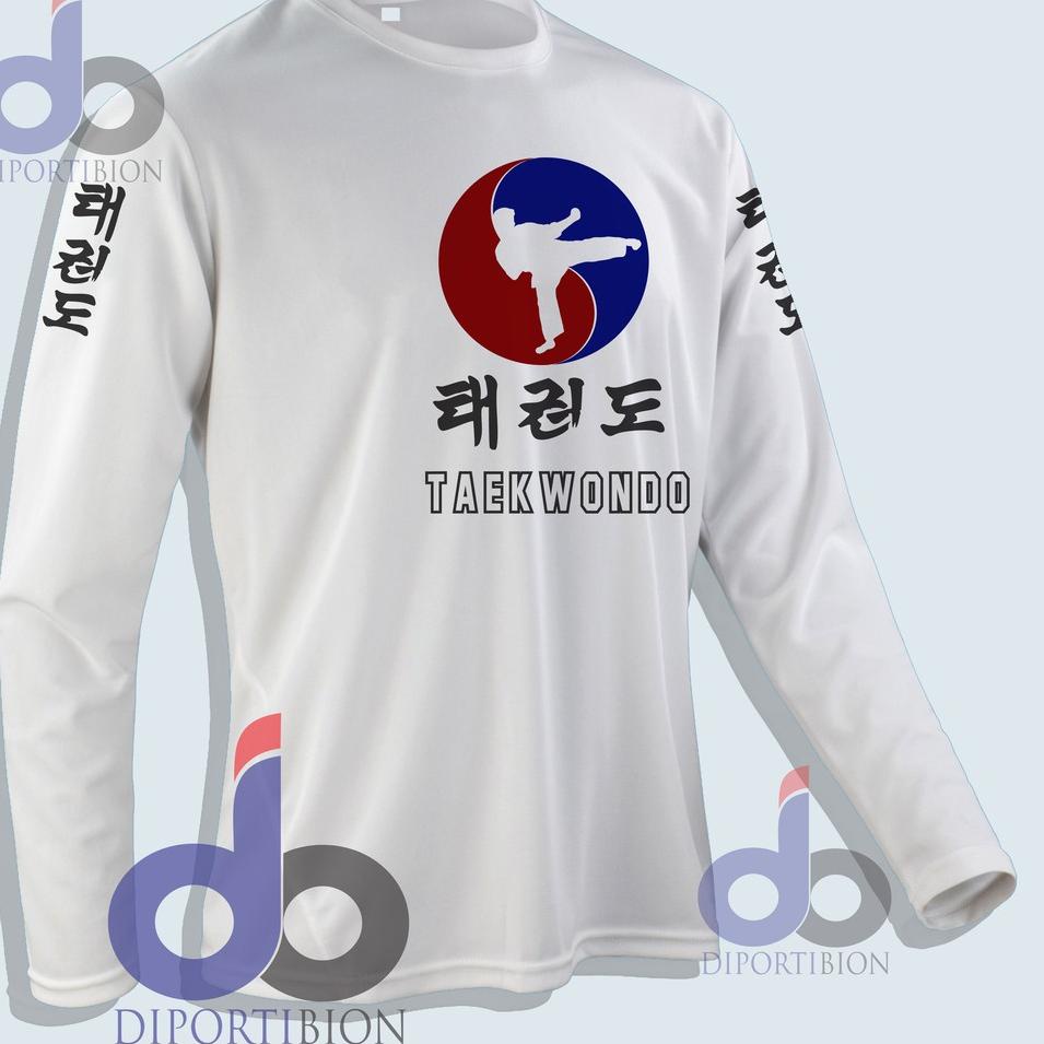 ➧ KAOS LENGAN PANJANG MARTIAL ART TAEKWONDO / KAOS BELA DIRI  TAEKWONDO / KAOS TAEKWONDO ➤