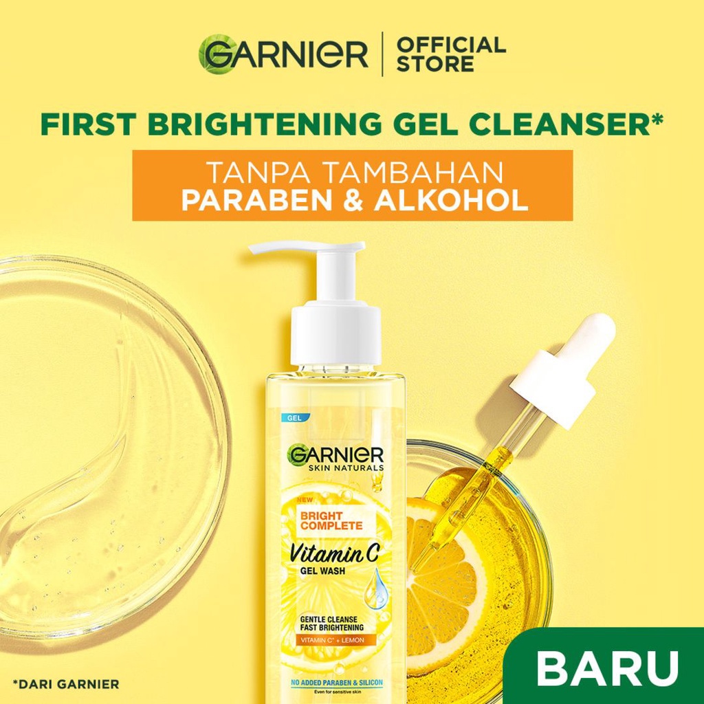 GARNIER Bright Complete Vitamin C Gel Wash - 120ml