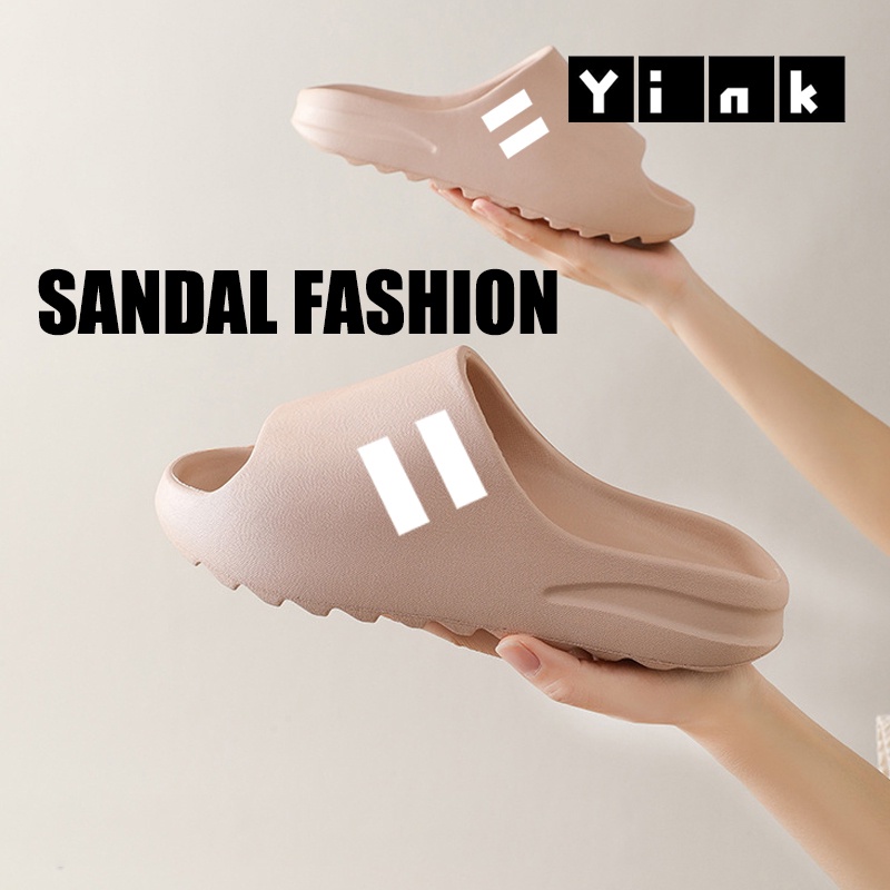 Yink Sandal Slop Import Terbaru 2023 Sendal Pria Wanita Dewasa Couple Berkualita EVA Sandal Slide Slipper Bahan Tebal Elastic Empuk Super Soft Karet