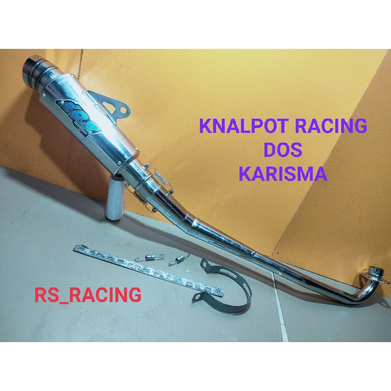 KNALPOT RACING DOS KARISMA/SUPRA X 125/REVO ABSOLUTE/BLADE