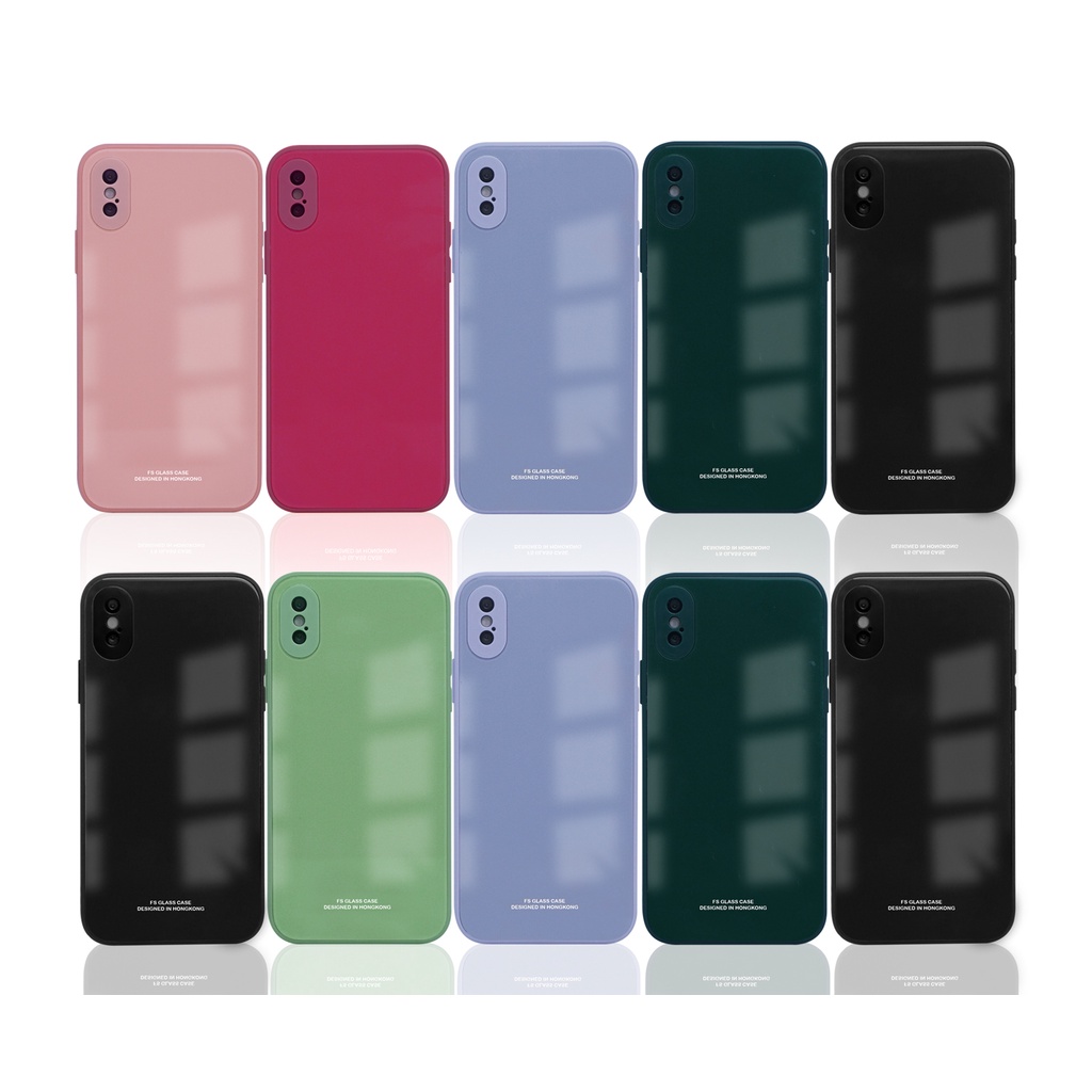 Casing Samsung A32 4G | A32 5G | A03S | A50/ A30S/ A50S | A51 4G | A52 4G/ 5G | A71 4G FS Pro Glass Case Full Lens Cover Casing