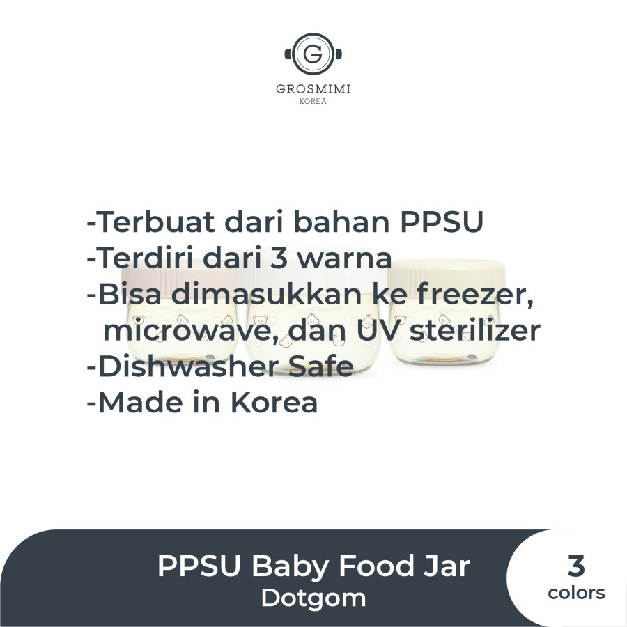 Grosmimi PPSU Baby Food Jar 150ml / 250ml