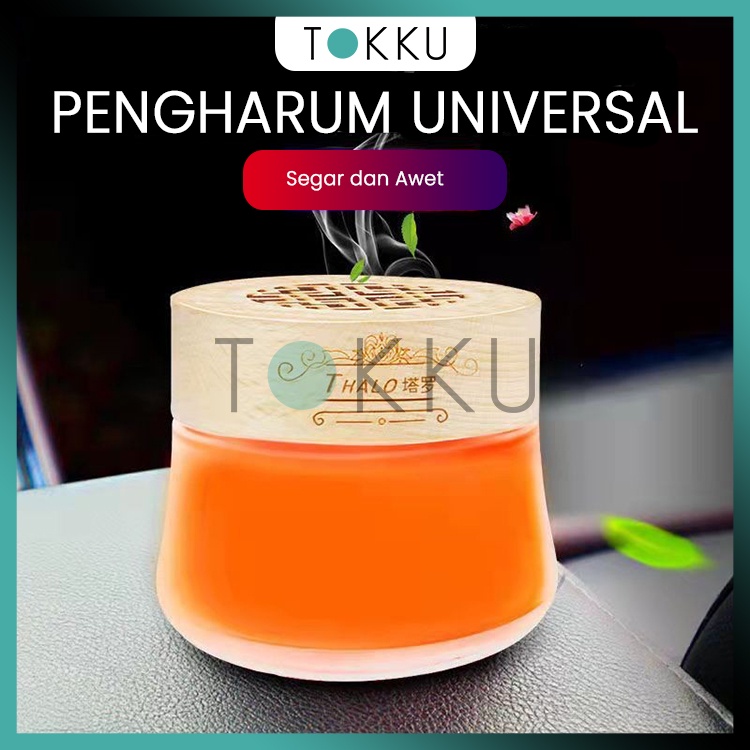 TOKKU Parfum Mobil Pengharum Mobil / Ruangan / Universal 160gram Botol Kaca Unik Awet Segar Model Terbaru