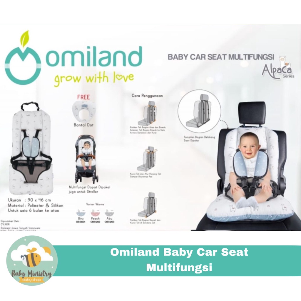 (NEW) OMILAND BABY CARSEAT MULTIFUNGSI / EMPUK / CARSEAT EMPUK /TRAVEL / DI LIPAT / DAKRON / TEBAL / NYAMAN / CARSEAT BAYI / DUDUKAN MOBIL / DUDUKAN MOTOR / DUDUKAN EMPUK BAYI