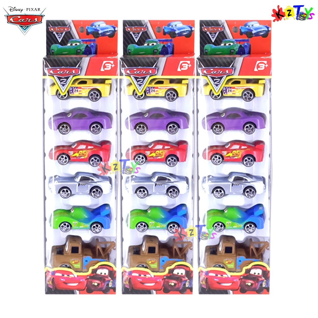 MAINAN CARS MOBIL DIECAST ISI 6 PCS CAR PULL BACK