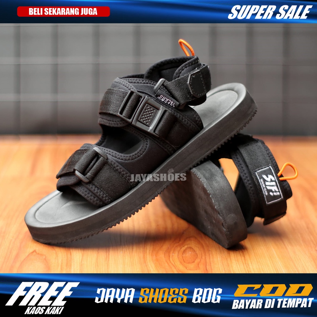 SMITH Sendal Casual Pria Original Sandal Cowok Hitam Traveling Original Distro