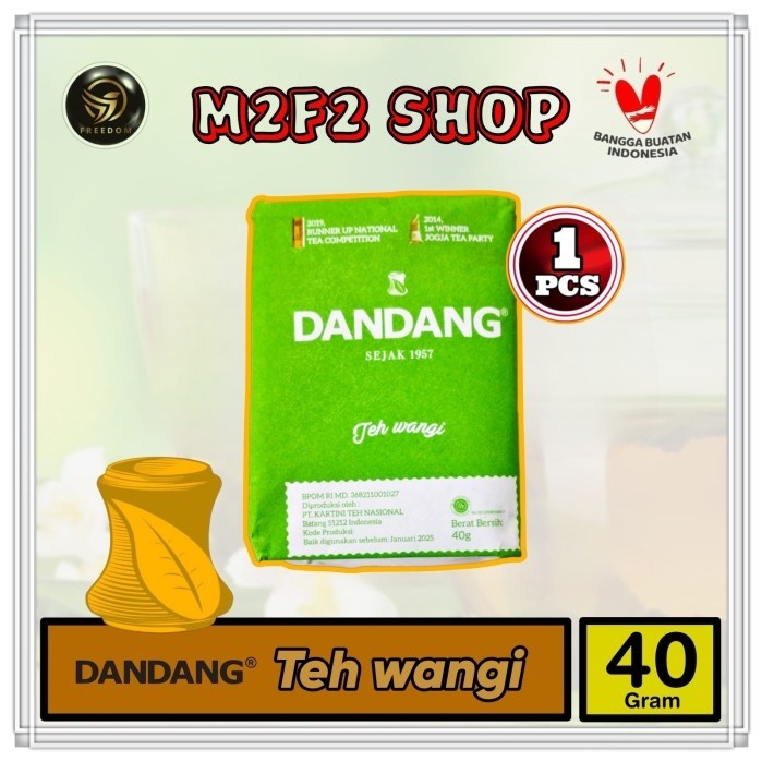 

Dandang Teh Wangi Bubuk Tubruk Hijau - 40 gr (Kemasan Satuan)