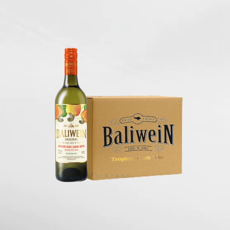 Baliwein Cashew Apple Wine Jambu Mete 750 ml 1 Karton ( 12 Botol )
