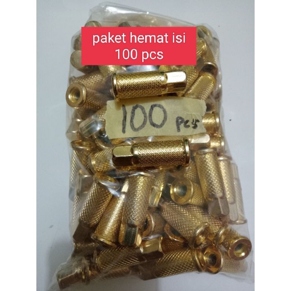 MUR NANAS GOLD EMAS M8 KUNCI 12 ATAU MUR HEAD RX KING RXK RXS UNIVERSAL
