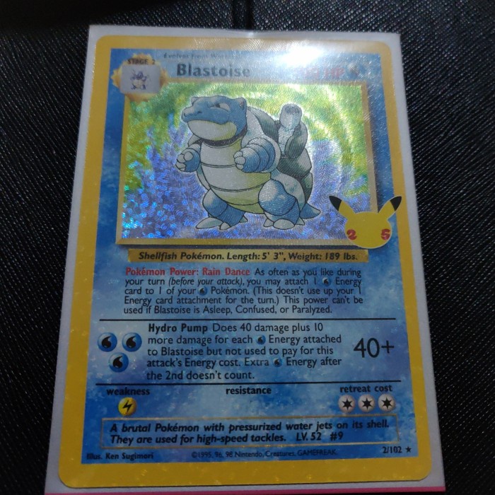 Terlaris Kartu Pokemon Tcg En 25Th Anniv Celebrations Classic Blastoise Holo