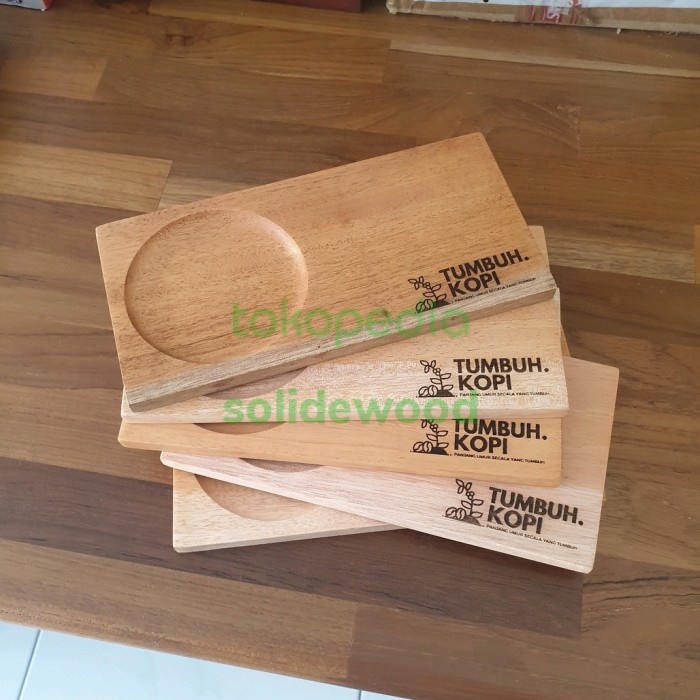 $+$+$+$+] coffee tray GRAFIR tatakan gelas kayu Mahoni coaster