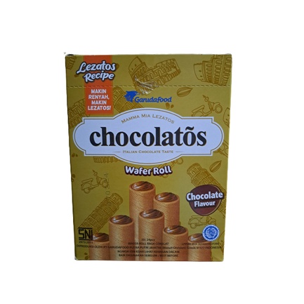 

Chocolatos Wafer Roll Garuda Chocolate 500 isi 24pcs x 8,5g