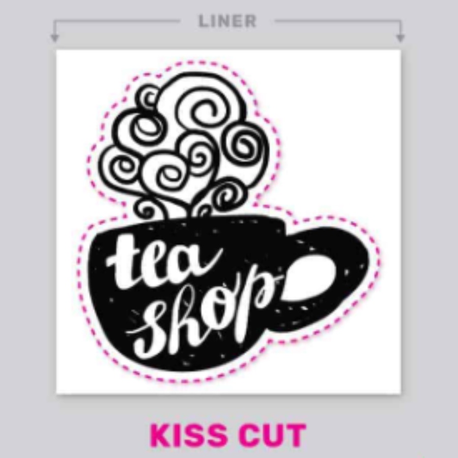 [PENGIRIMAN H+1] CUSTOM STICKER LABEL / STICKER FREEBIES KISS CUT UK. A4