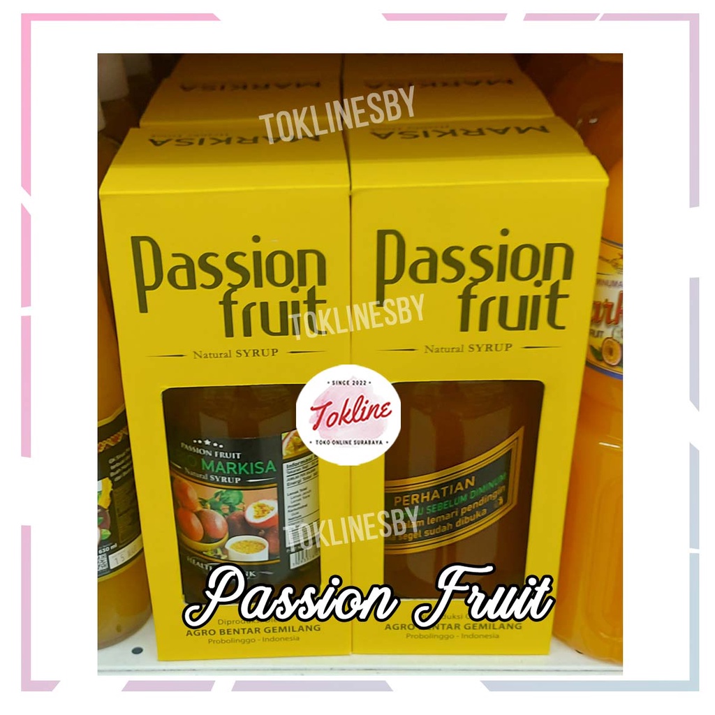 

Passion Fruit Natural Syrup Sirup Markisa Buah Asli Natural Syrup Passion Fruit Premium 750ml